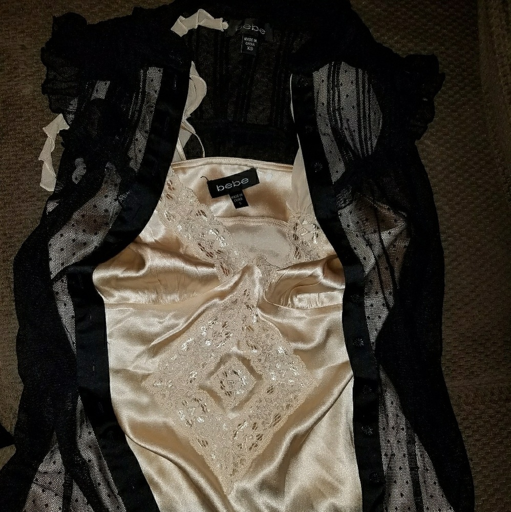 2 shirts BEBE size small